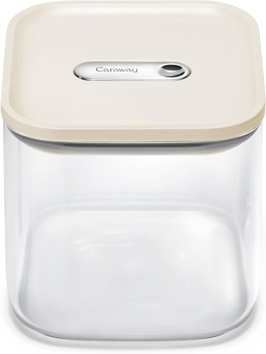 Caraway 2.5qt Glass Airtight Food Storage Container with Lid – Non-Toxic, BPA-Free Kitchen Storage Container – Stackable,