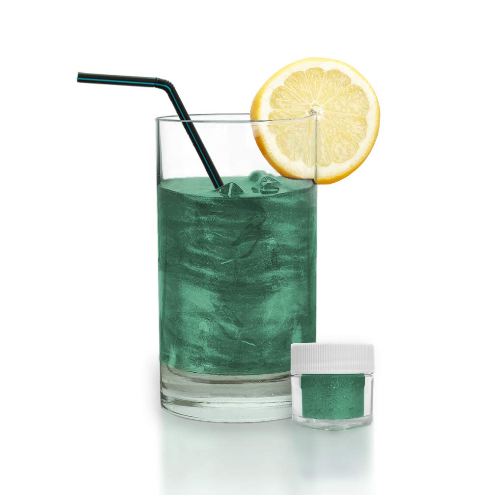 Dark Green BREW GLITTER Edible Glitter For Drinks, Cocktails, Beer, Garnish Glitter &amp; Beverages | KOSHER &amp; HALAL Certified | 100% Edible &amp; Food Grade | Vegan, Gluten, Nut Free (45g Shaker, Dark Green)