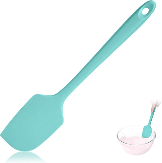 600ºF Heat Resistant Spatula, 11.34 inch High Heat Food Safe Semless Kitchen Silicone Scraper for Cooking Baking Mixing