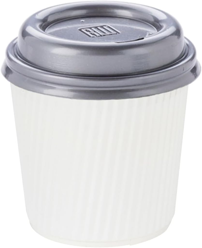 Restaurantware Ripple Wall Coffee Cups 500 Count 4 Ounce Insulated White Paper Cups, Rolled Rim Spill-Resistant Disposable Paper Non-Slip for Coffee, Beverages