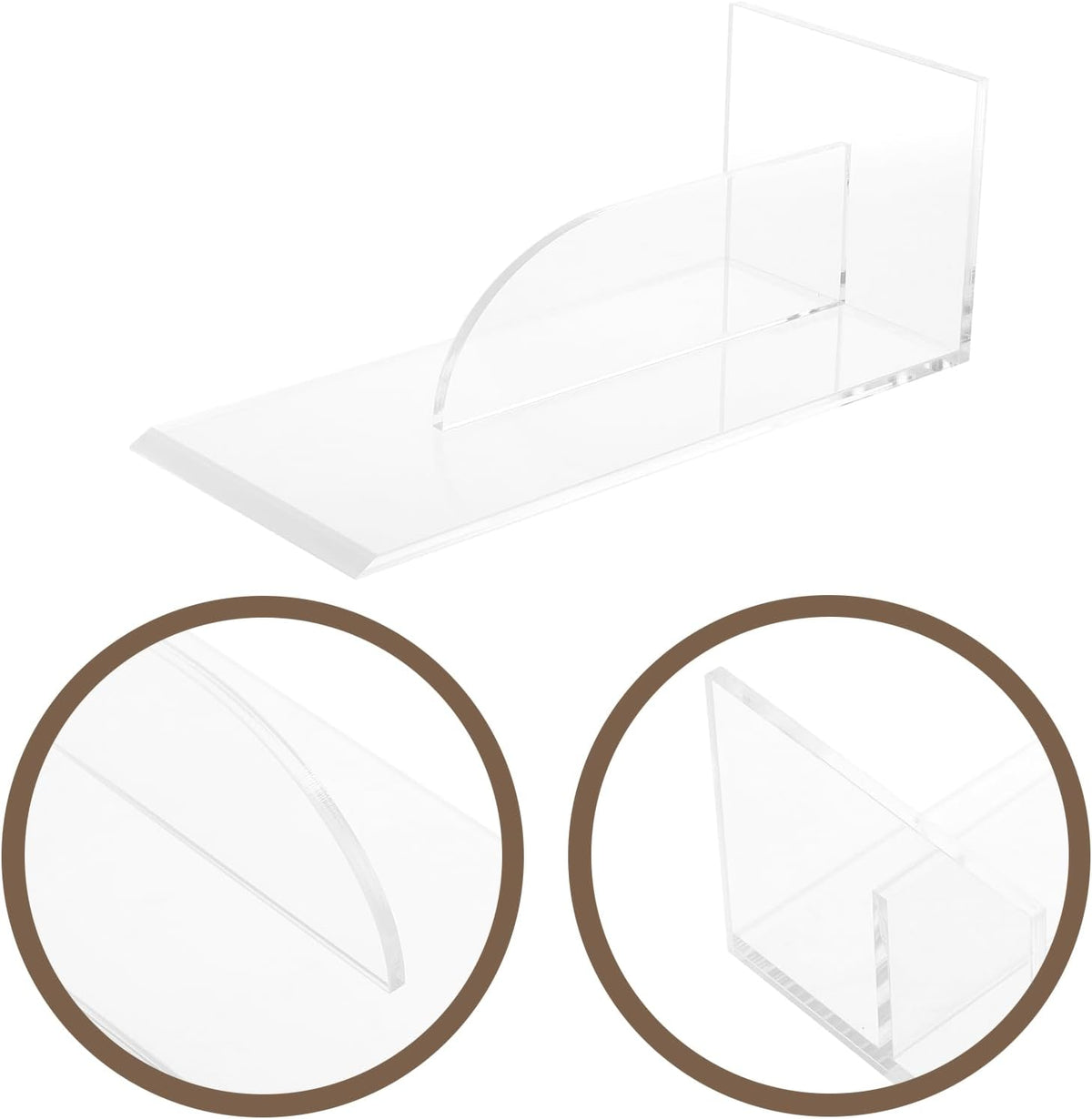 Transparent Acrylic Cake Scraper Smoother, Baking Tool for Cake Decoration, Fondant Smoother, Bakery Supplies, Frosting Tools, 8.66 X 3.93 X 3.14 Inch