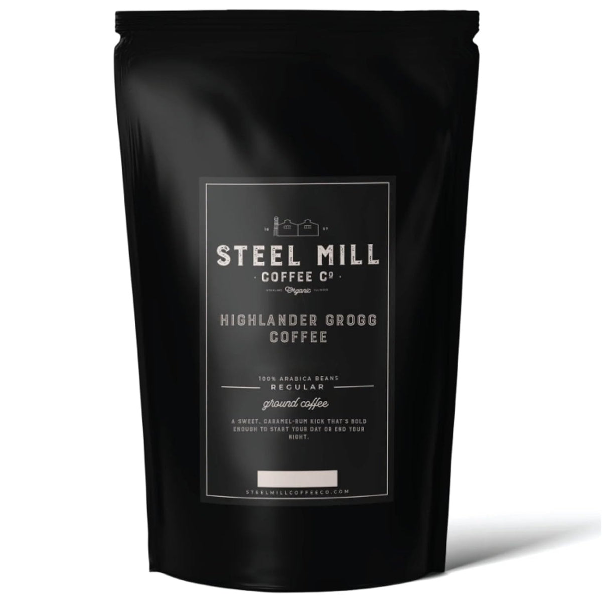 Steel Mill Coffee Co. Highlander Grogg Medium Roast Ground, 12 oz Bag