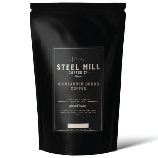 Steel Mill Coffee Co. Highlander Grogg Medium Roast Ground, 12 oz Bag