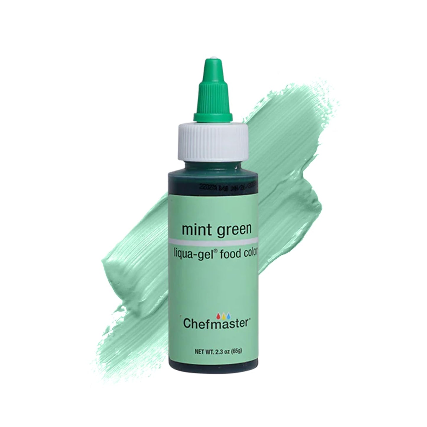 Chefmaster Mint Green Liqua-Gel® Food Coloring | Vibrant Color | Professional-Grade Dye for Icing, F