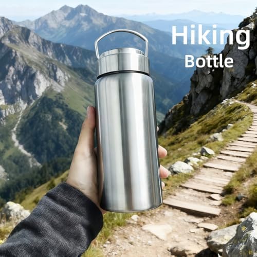 CDJ 17oz Wide Mouth Vacuum Insulated Water Bottle with Tea Infuser | 316 stainless steel inner liner, BPA-free leakproof lid, 12h hot &amp; 24h cold retention, great for travel, office and gym