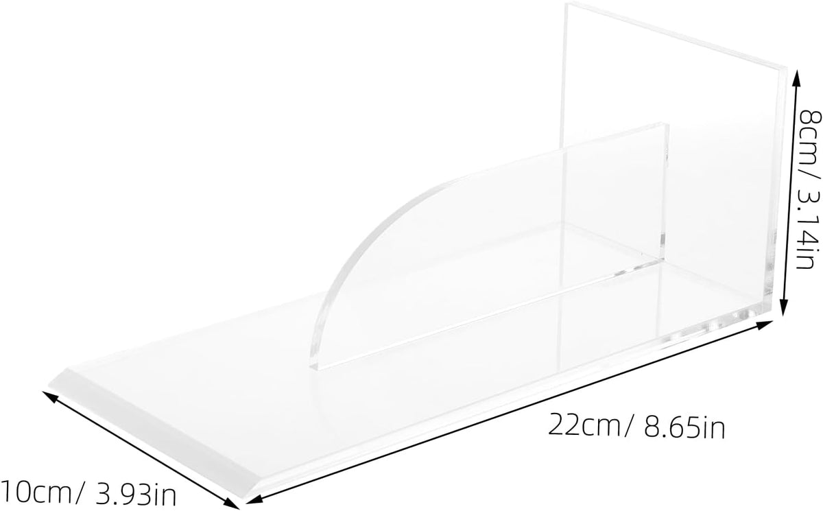 Transparent Acrylic Cake Scraper Smoother, Baking Tool for Cake Decoration, Fondant Smoother, Bakery Supplies, Frosting Tools, 8.66 X 3.93 X 3.14 Inch