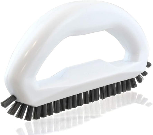 Grout Brush with Stiff Nylon Bristles, Heavy Duty Hand Grout Scrub Brush for Cleaning Baseboards, Floor, Corners, Tiles,