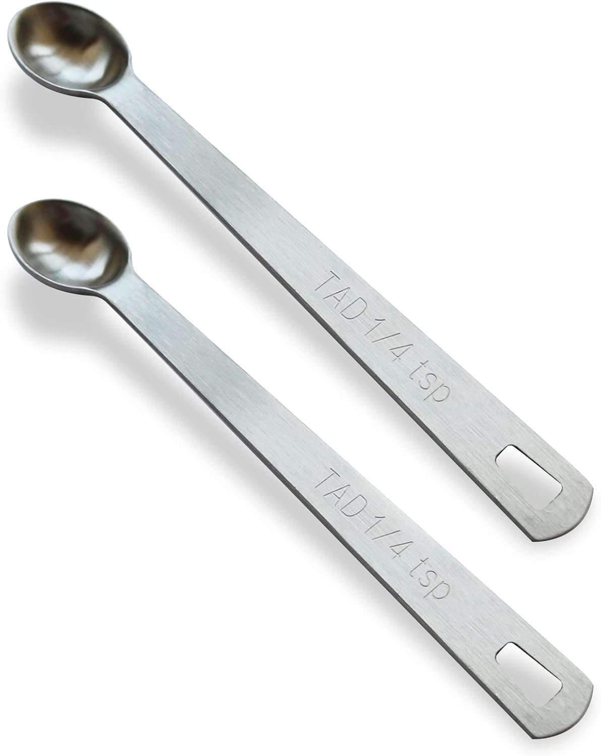 2PCS 1/4 Teaspoon(1/4tsp, 1.25 ml, Tad) Single Tiny Measuring Spoon, Small Individual Stainless Stee