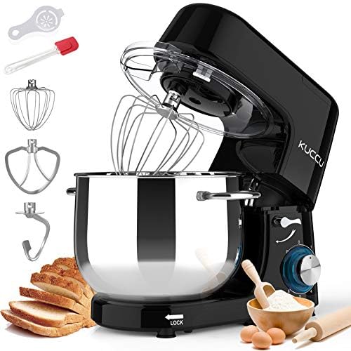 Stand Mixer, 9.5 Qt 660W, 6-Speed Tilt-Head Food Dough Mixer, Electric Kitchen Mixer with Dough Hook, Flat Beater & Wire Whisk, Mixing Bowl (9.5-QT
