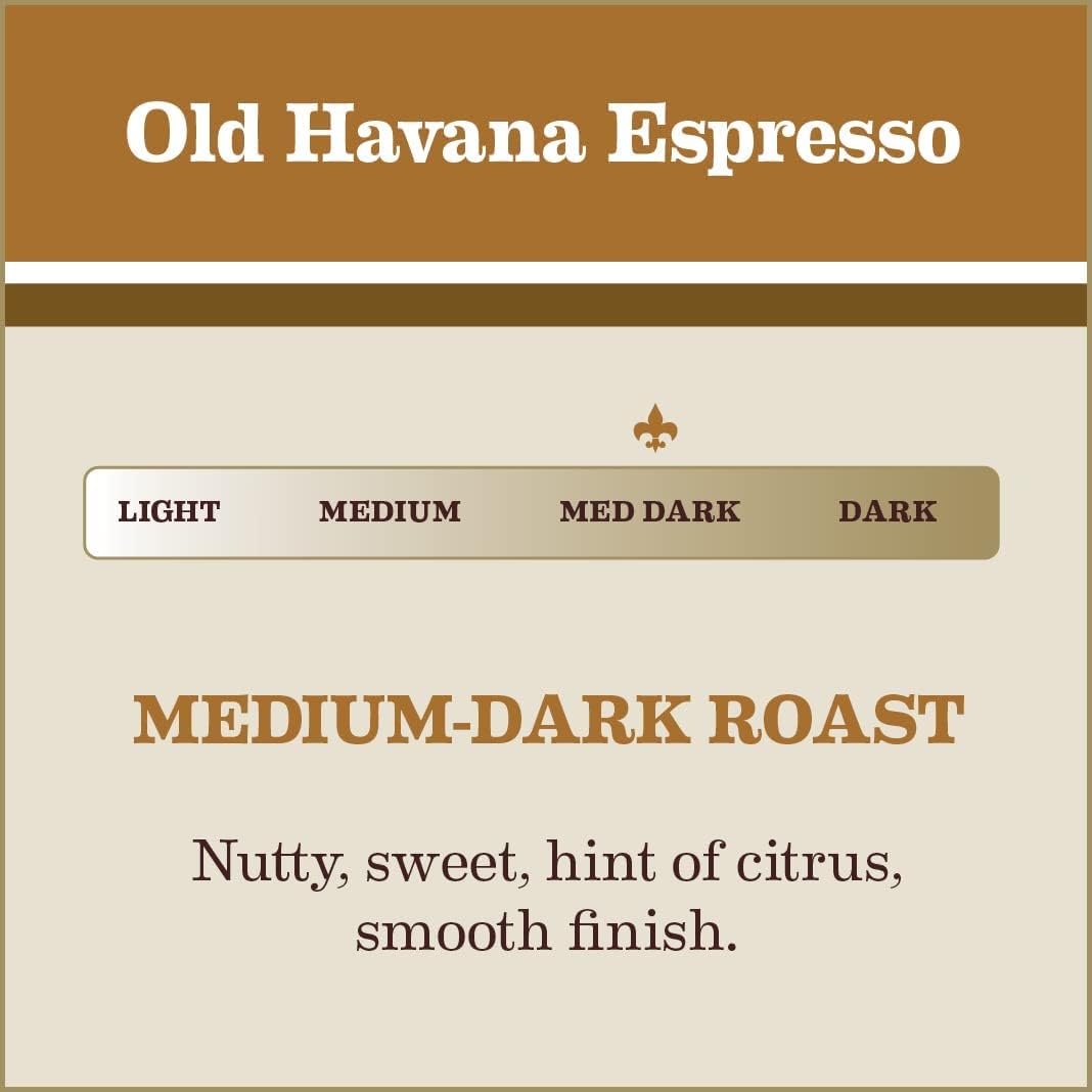 Gavina Old Havana Espresso Whole Bean Coffee, Medium-Dark Roast, 32 OZ Bag | Ideal for Espresso Machine, French Press &amp; Drip Coffee Maker, 100% Arabica, Whole Bean for Fresh Grinding and Preferred Brew
