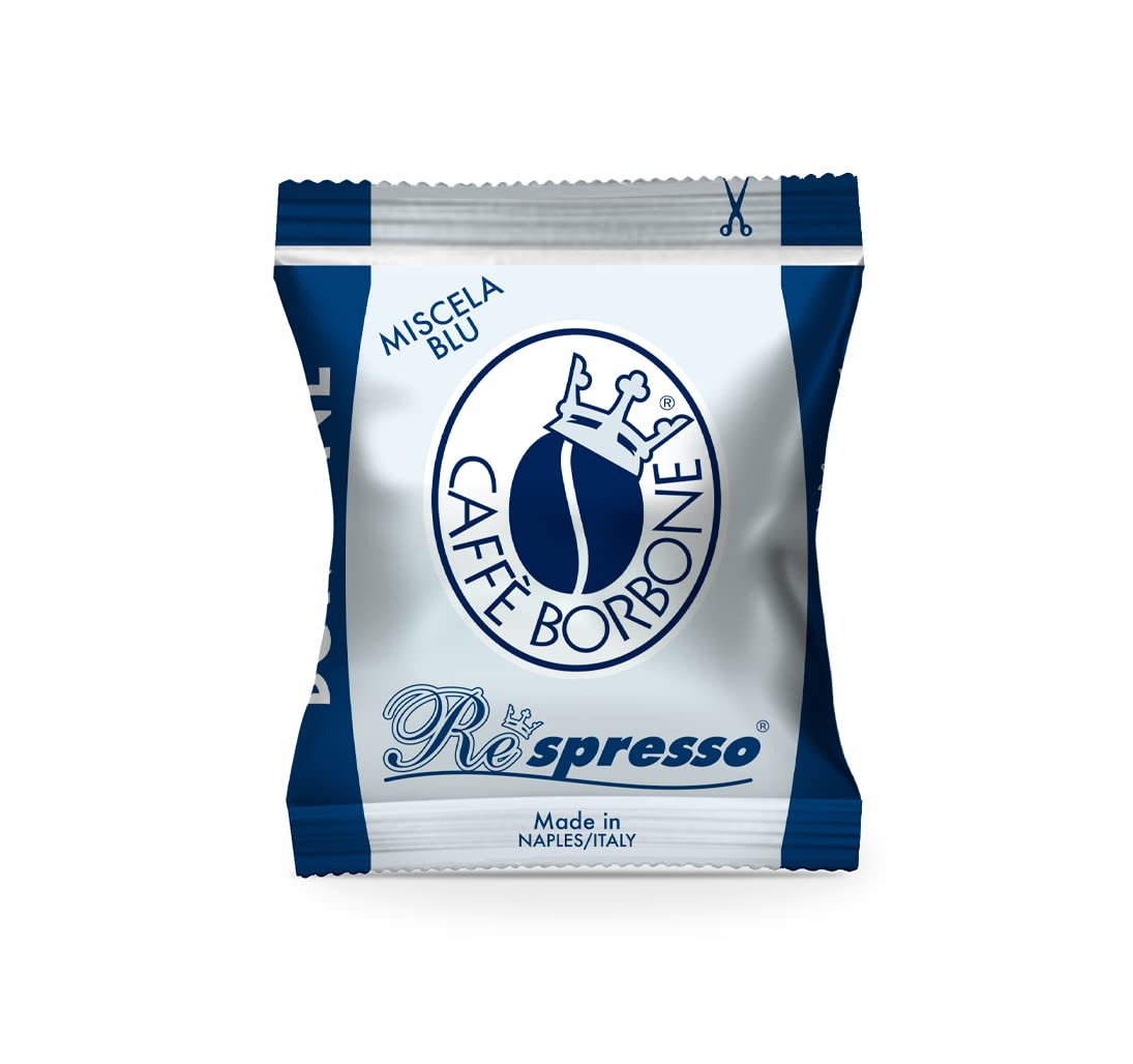 Caffè Borbone Miscela Blu Espresso Pods Compatible with Nespresso Original Machines, Dark Roast Blue Blend, 100 Count Espresso Coffee Pods
