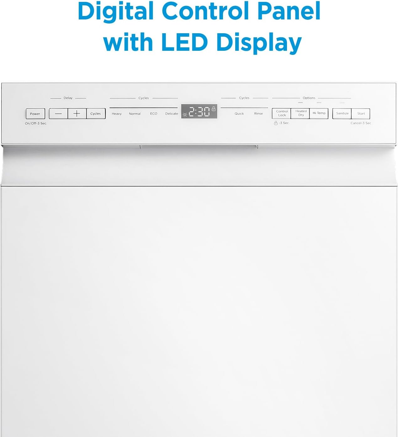 Midea 18 Inch Built-in Dishwasher, 8 Place Settings, Stainless Steel Tub | 6 Washing Cycles, Energy Star Certified with Heated Dry &amp; High-Temp Wash, Slim Quiet for Apartments, and RVs, White