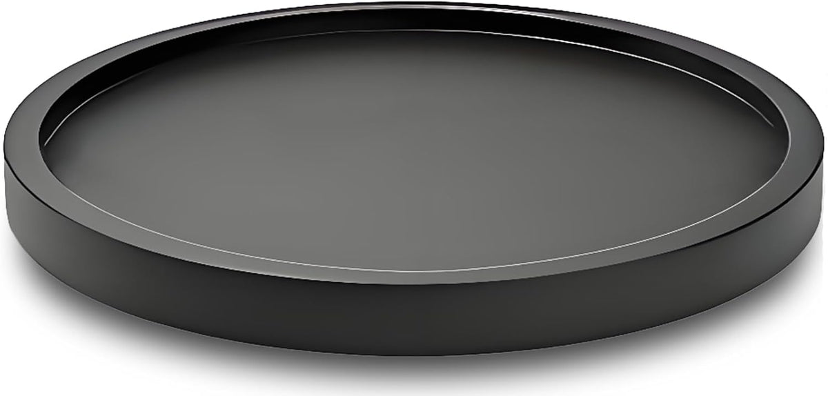 14" Black Bamboo Lazy Susan Organizer Kitchen Turntable for Cabinet Pantry Table Organization