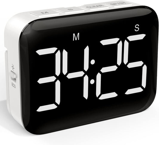 VOCOO Magnetic Kitchen Timer for Cooking with Count Up Countdown, Digital Timer Battery Powered with Large Display, 2