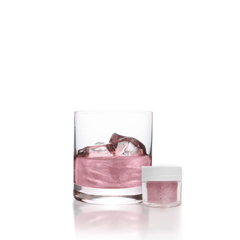 Light Pink BREW GLITTER Edible Glitter For Drinks, Cocktails, Beer, Garnish Glitter &amp; Beverages | KOSHER &amp; HALAL Certified | 100% Edible &amp; Food Grade | Vegan, Gluten, Nut Free (45g Shaker, Light Pink)
