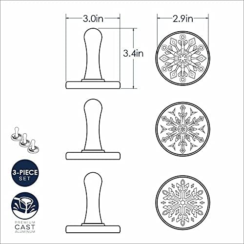 Nordic Ware Snowflake Cookie Stamps (Set of 3)