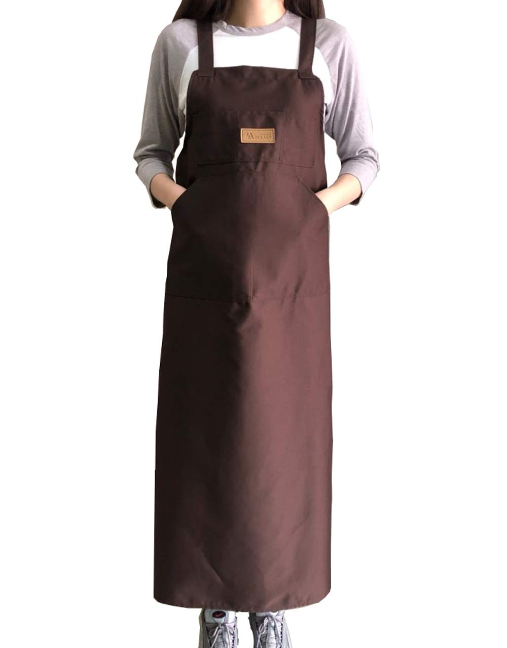 Artist apron/Long apron (Vandyke Brown)