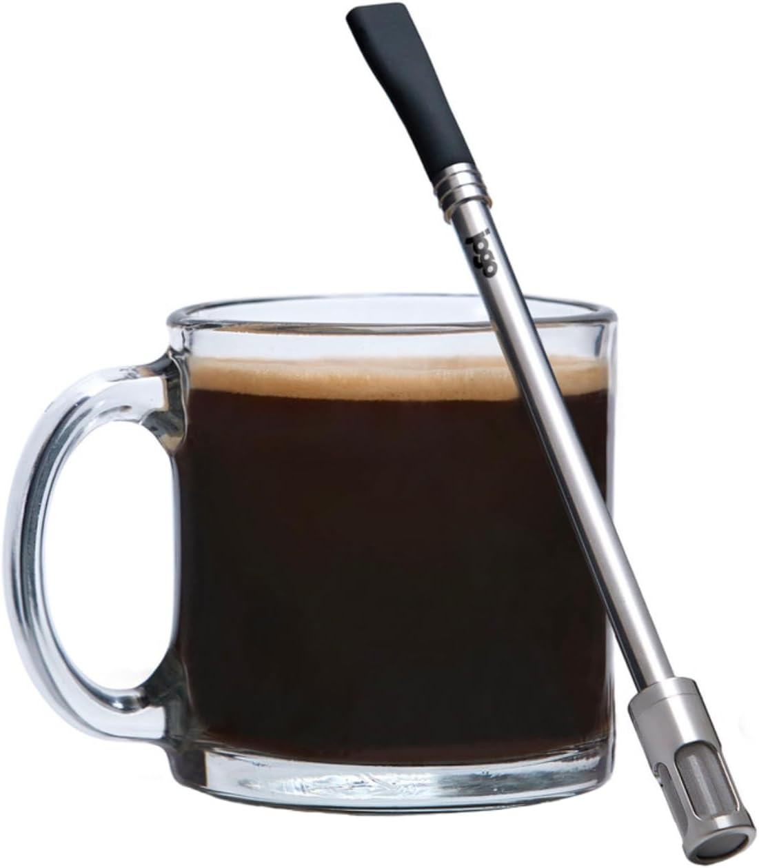 JoGo - The Original Coffee and Tea Brewing Straw - Portable Coffee Maker - Stainless Steel Single Serve Strainer - Filter