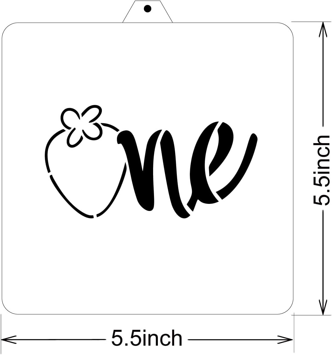 Strawberry New Born Baby kids Cookie Cutter and Stencil Set Bundle Kit PYO Cookies Paint Your Own Happy Birthday Wedding
