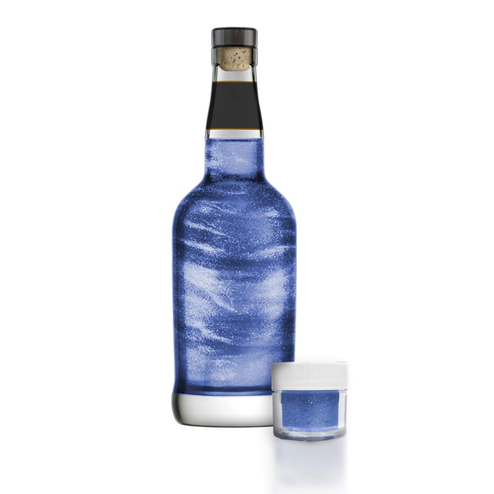 Blue BREW GLITTER Edible Glitter for Drinks, Cocktails, Beer, Garnish Glitter &amp; Beverages | KOSHER &amp; HALAL Certified | 100% Edible &amp; Food Grade | Vegan, Gluten, Nut Free (45g Shaker, Blue)