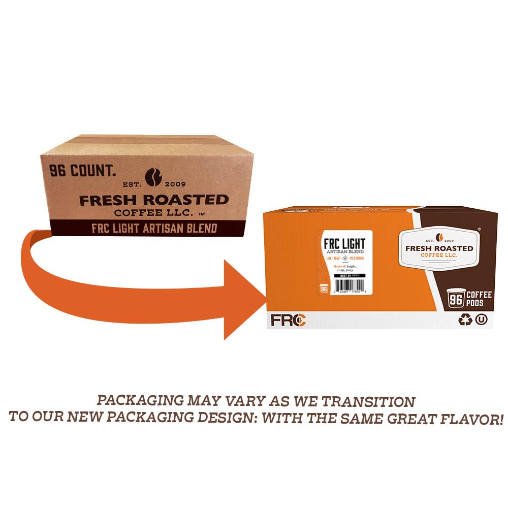 Fresh Roasted Coffee, Organic Single Origin Variety Pack K-Cup Pods for Keurig Brewers, Medium Roast, USDA Organic, Kosher, 96 Count Loose Pack