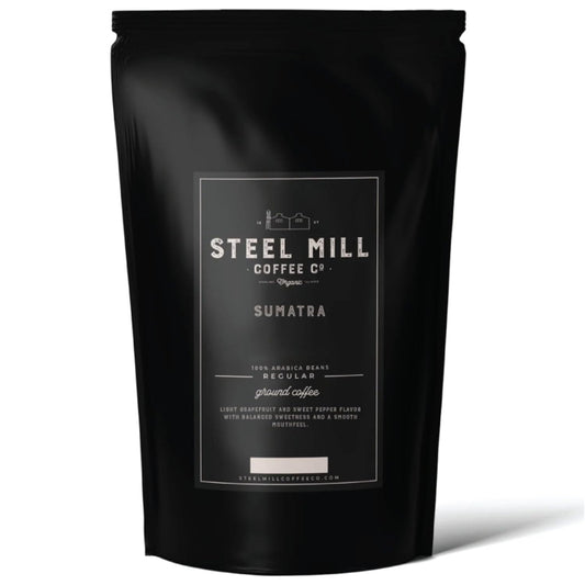 Steel Mill Coffee Co. Sumatra Dark Roast Ground Coffee, 12 oz Bag