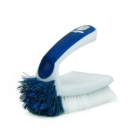 Unger Multi-Purpose Counter and Fixture Scrub Brush, Non-Slip Small Household Cleaning Supplies, Removes Dirt and Grime from