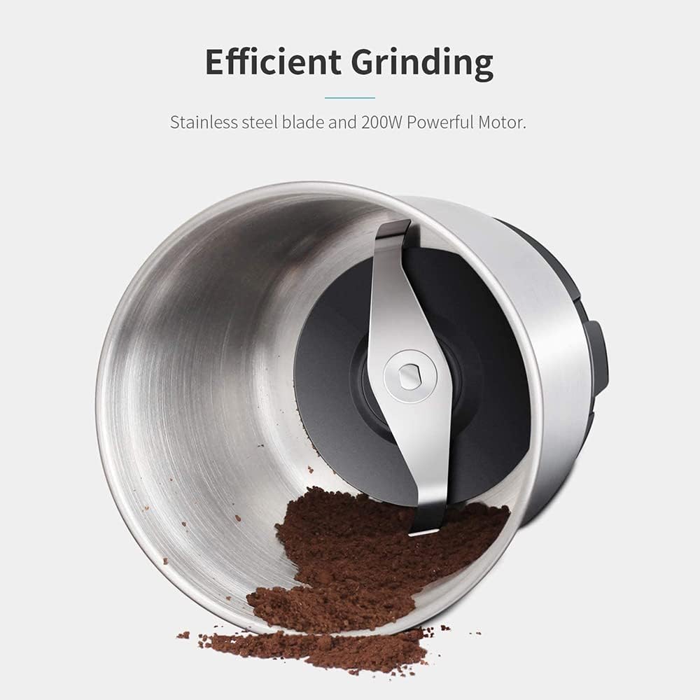 SHARDOR Electric Coffee Grinder, 2.5 oz Blade, 1 Bowl, Black