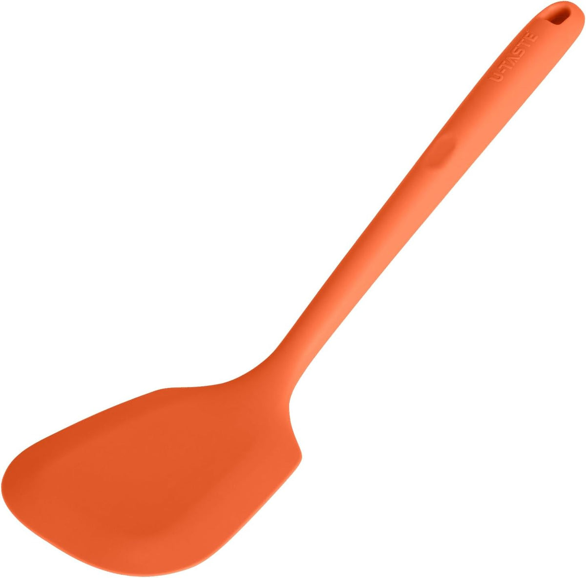 U-Taste Silicone Turner Cooking Spatula, 13.6" Long/3.7" Wide, Orange | 600ºF Heat Resistant Food Grade Silicone Kitchen Utensils, Flexible Egg Flipper &amp; Pancake Spatula Turner for Non Stick Pans