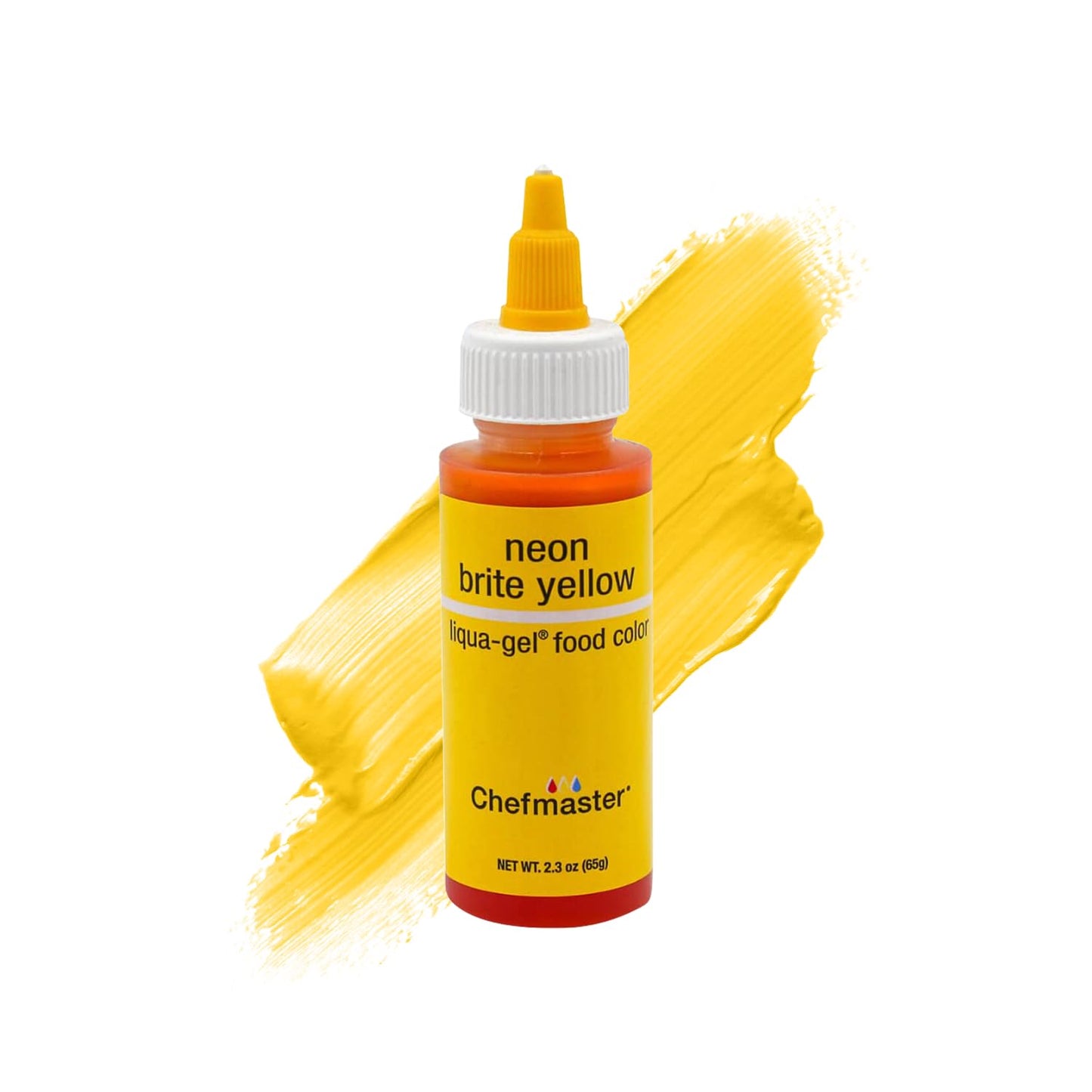 Chefmaster Neon Yellow Liqua-Gel® Food Coloring | Vibrant Color | Professional-Grade Dye for Icing, 