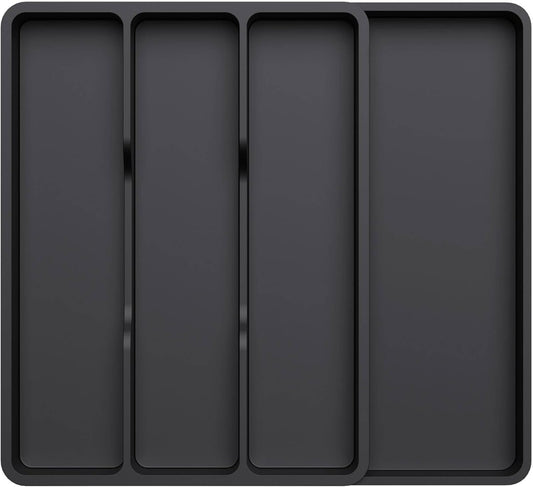 Lifewit Utensil Drawer Organizer, Expendable Cooking Silverware Tray for Kitchen Drawer, Adjustable Cutlery Flatware Holder,