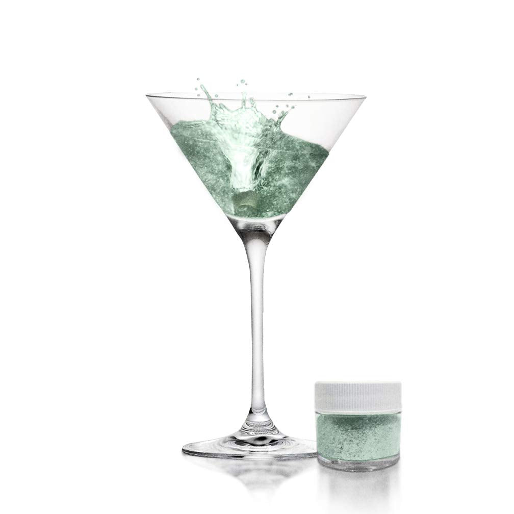 Dark Green BREW GLITTER Edible Glitter For Drinks, Cocktails, Beer, Garnish Glitter &amp; Beverages | KOSHER &amp; HALAL Certified | 100% Edible &amp; Food Grade | Vegan, Gluten, Nut Free (45g Shaker, Dark Green)
