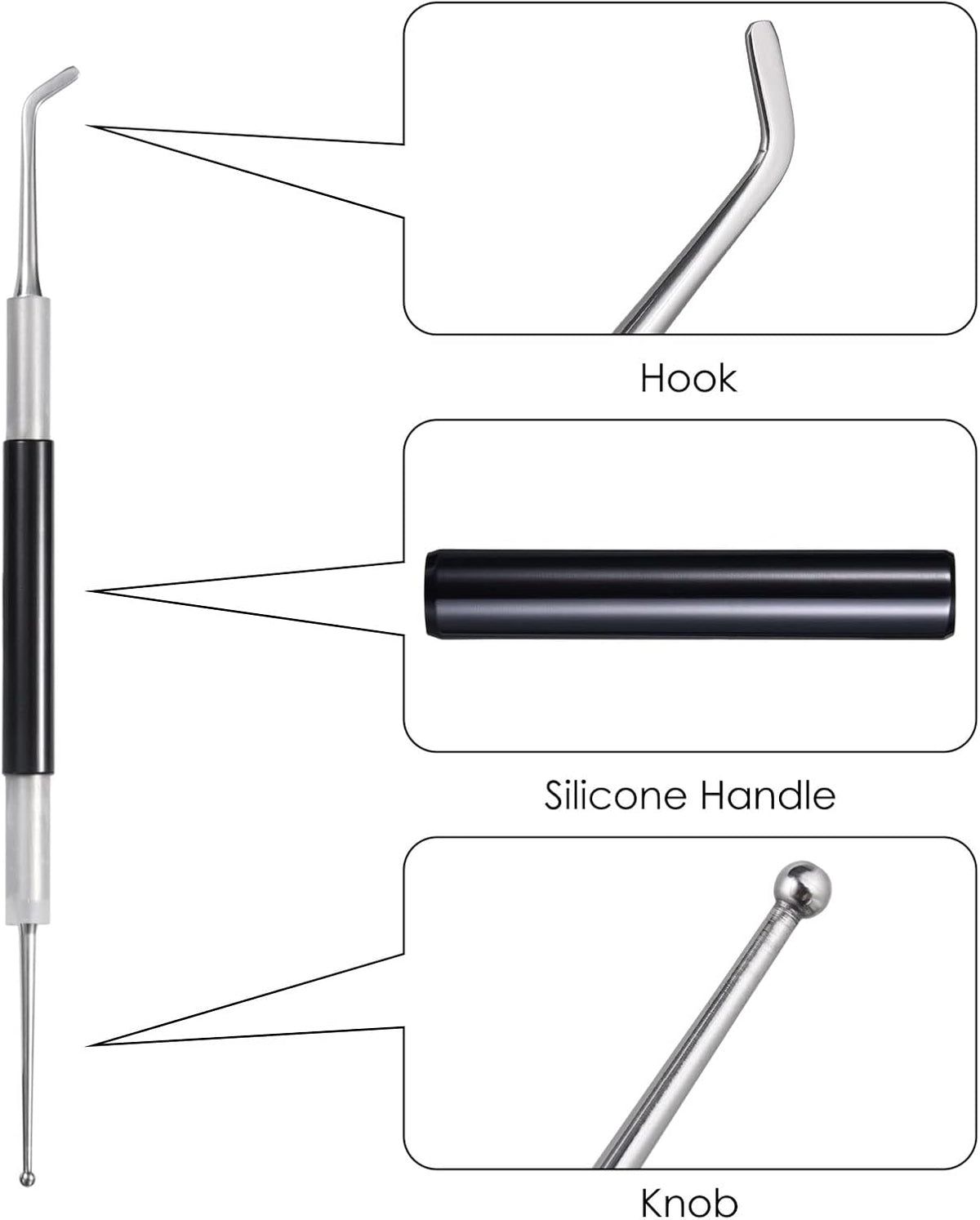 Latte Art Tools Set (3PCS), Coffee Art Pen Stainless Steel for Cappuccino &amp; Espresso, Barista Latte Decorating Kit for Beginners, Home Cafe Coffee Accessories