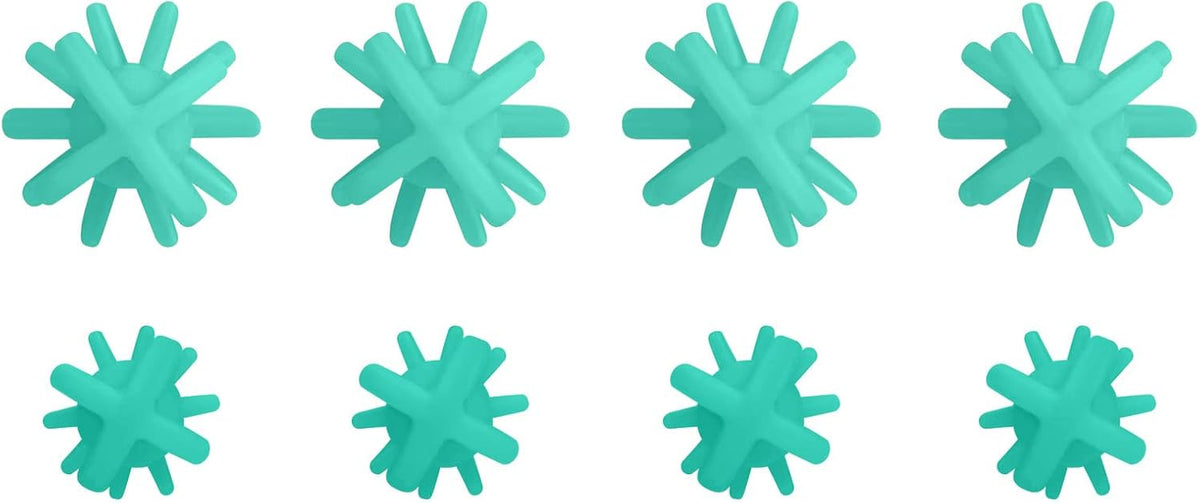 Silicone Straw Brush 4 Pack, Teal