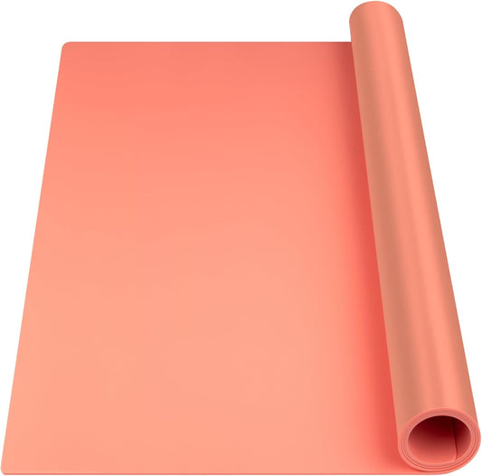 Silicone Mat Heat Resistant Mats for Countertop, Large Silicone Mats for Kitchen Counter Crafts Workbench Table, Size 48x24
