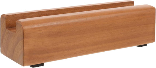 Solid Wood Floor Mirror Stand, Full Length Mirror Base, Heavy Duty Holder, Brown, 9.84 x 3.14 x 2.55 Inch, Non-Slip Support