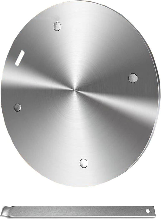 11inch Heat Diffuser Plate, Grouarty Stainless Steel Cooking Induction Adapter Simmer Plate for Electric Gas Glass Cooktop