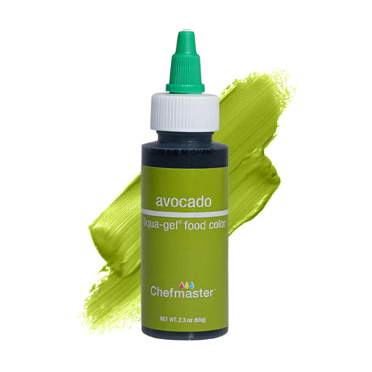 Chefmaster Avocado Liqua-Gel® Food Coloring | Vibrant Color | Professional-Grade Dye for Icing, Frosting, Fondant | Baking &amp; Decorating | Fade-Resistant | Easy-to-Use | Made in USA | 2.3 oz