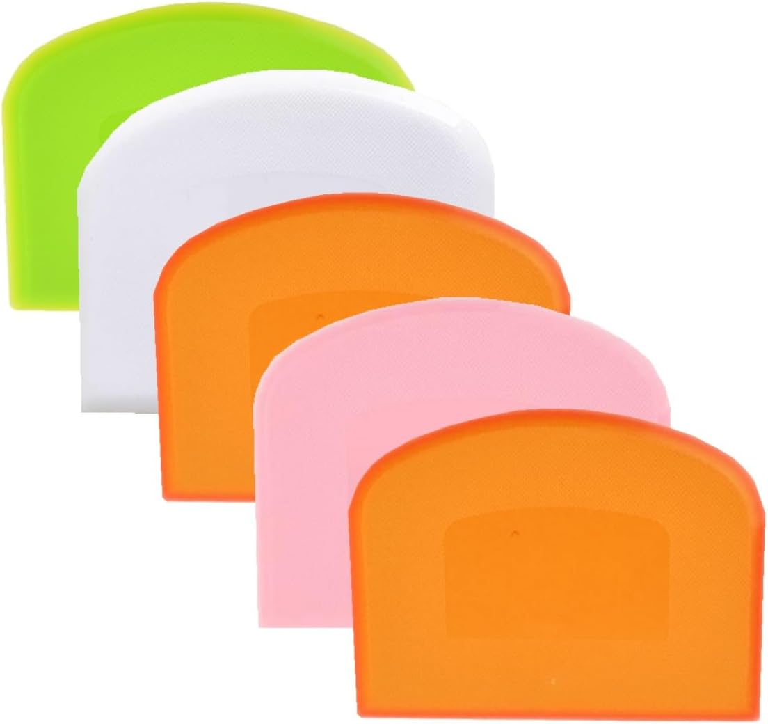 Bench Scraper, Dough Scraper, Bowl Scraper, Food Scraper Tool, Cake Scraper and Pastry Scraper, Baking Supplies Kitchen Gadgets