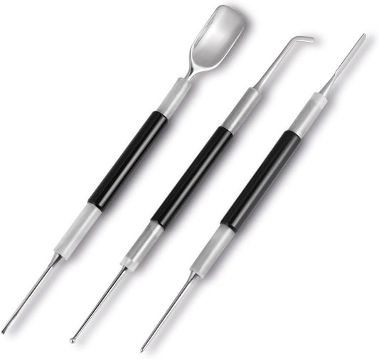 Latte Art Set (3 Tools) for Latte Art, Cappuccino and Espresso, SANTOW Espresso Latte Art Tools, Spoon & Lance, Spatula &