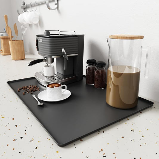 Coffee Mat, Bar Mat for Kitchen Counter, 16"x24" Kitchen Coffee Bar Pad, Anti-Slip, Heat Resistant Pad for Espresso