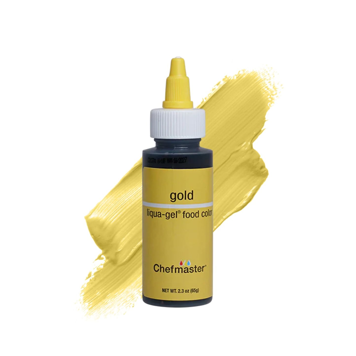 Chefmaster Gold Liqua-Gel® Food Coloring | Vibrant Color | Professional-Grade Dye for Icing, Frostin