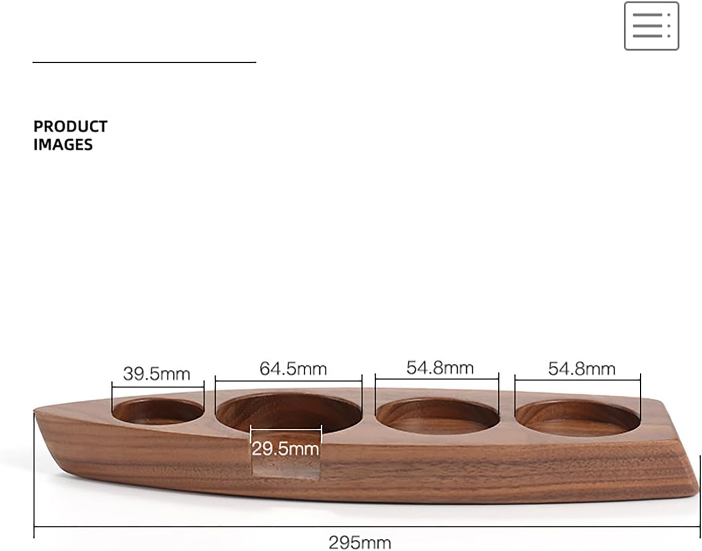 Joyeee Coffee Tamper Station, Small Ship Shape Portafilter Tamping Stand Espresso Coffee Organizer Box Fit for Storage 54, 64MM Espresso Tamper Mat Portafilter Holder (Accessories not included)
