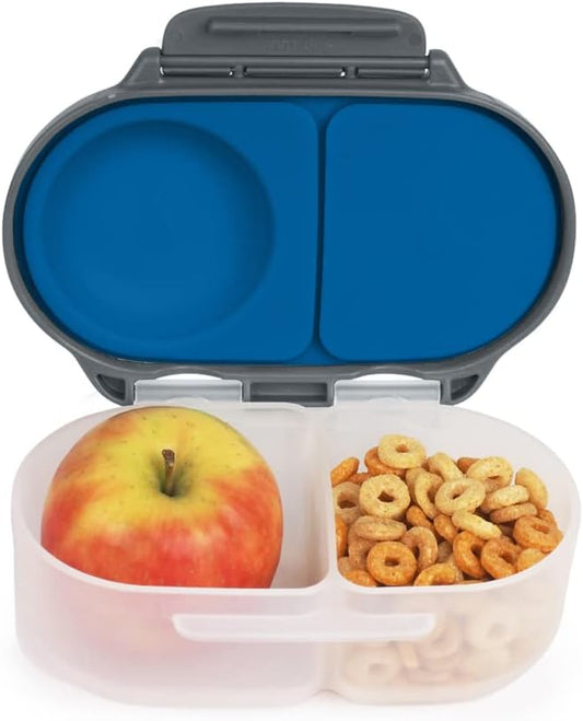 b.box Snack Box for Kids & Toddlers: 2 Compartment Snack Containers, Mini Bento Box, Lunch Box. Leak Proof, BPA free,