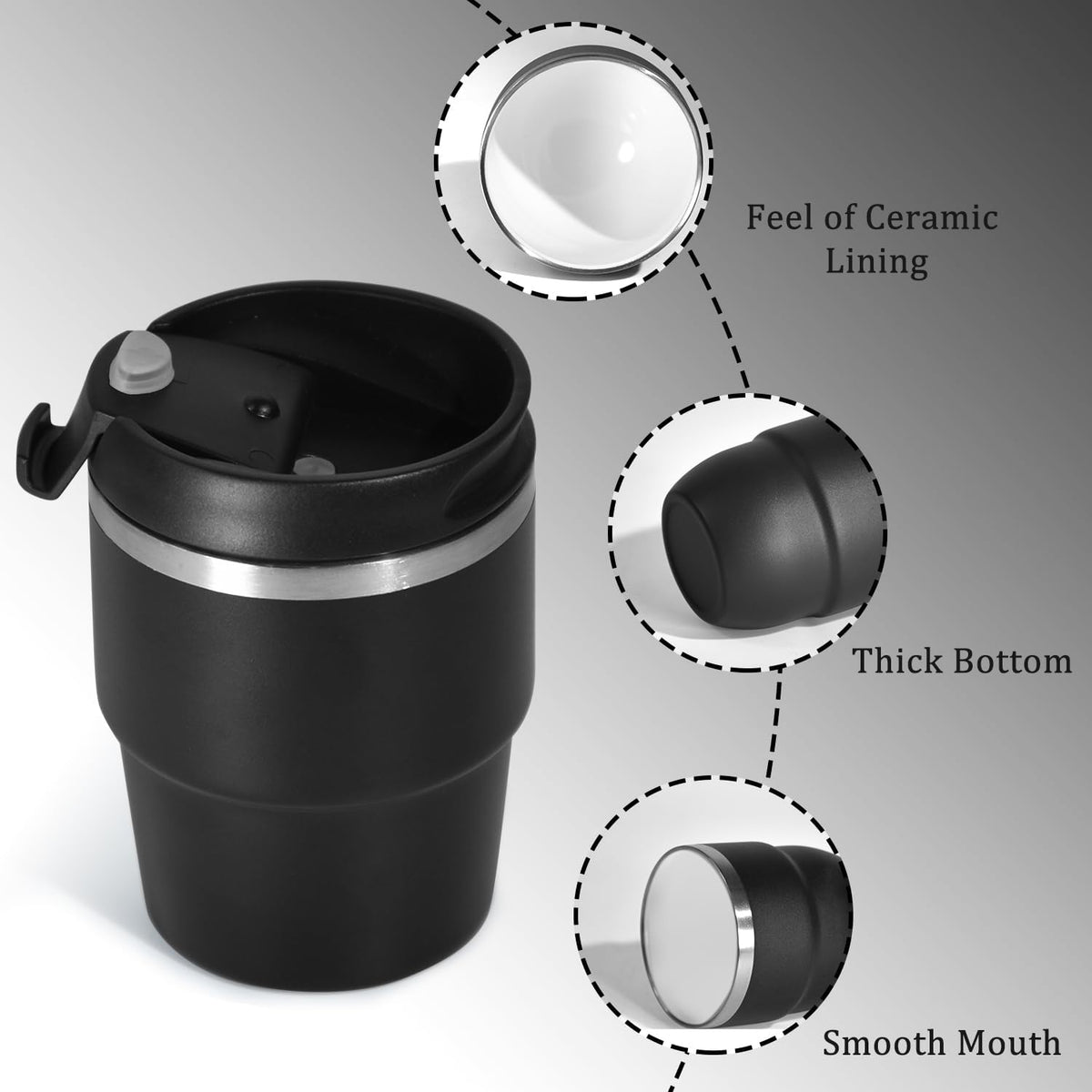 CHLJAR Espresso Cups, 6oz Insulated Espresso Cup Set of 2, Espresso Shot Cups, Stainless Steel Espresso Glasses, Stackable Mini Tumbler, Small Cup for Coffee