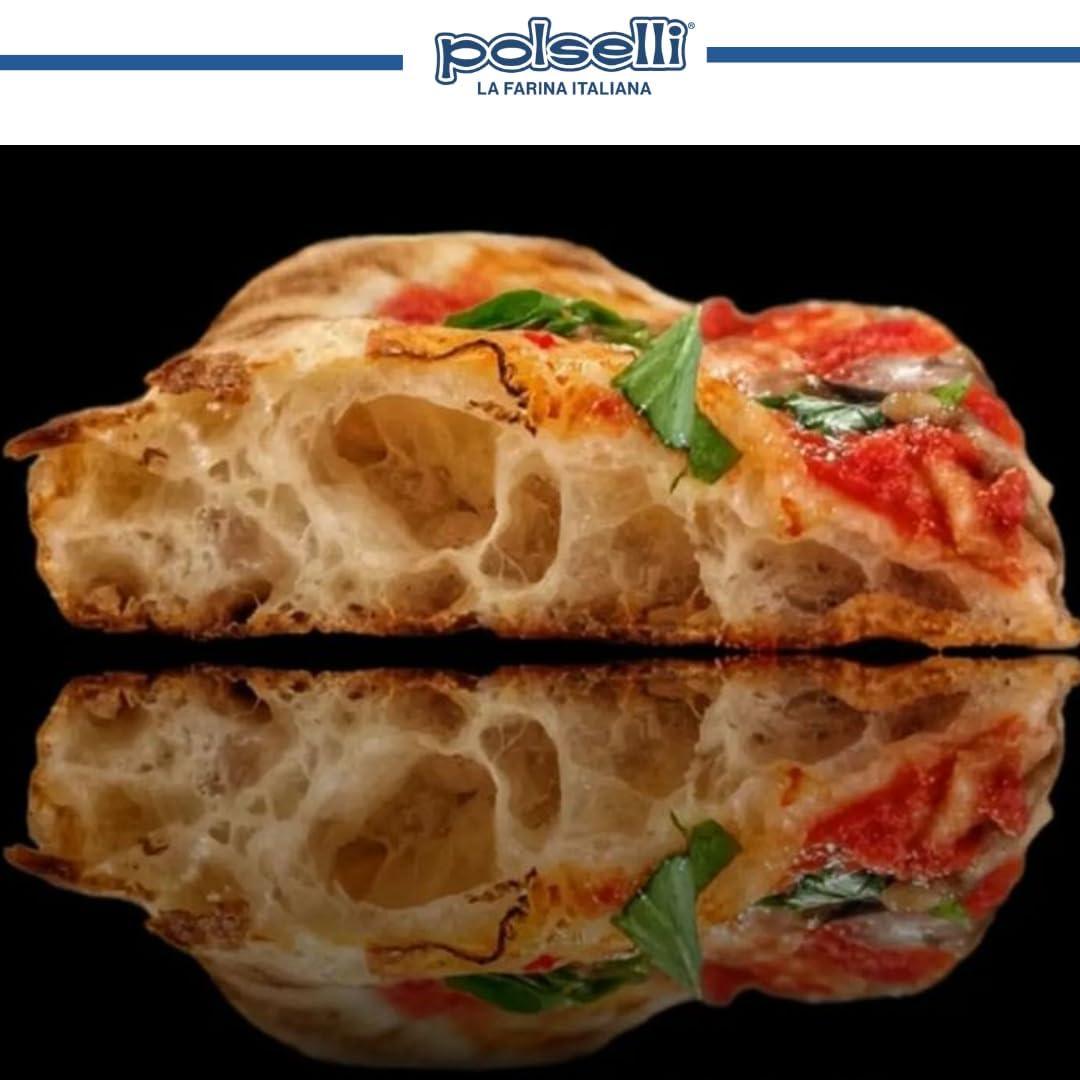 POLSELLI La Romana Pinsa &amp; Pizza Flour, Type 0, Wheat &amp; Rice Flour, 5 kg | High-Protein Wheat &amp; Rice Blend For Roman-Style Pizza And Flatbread Light Airy Crust, Crunchy Texture For Sourdough &amp; Baking