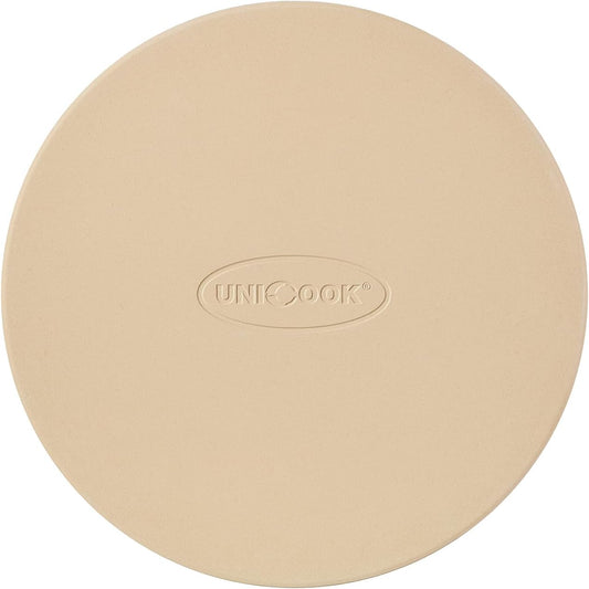 Unicook Pizza Stone for Oven &amp; Grill, 10" Dia Round Cordierite Baking Stone