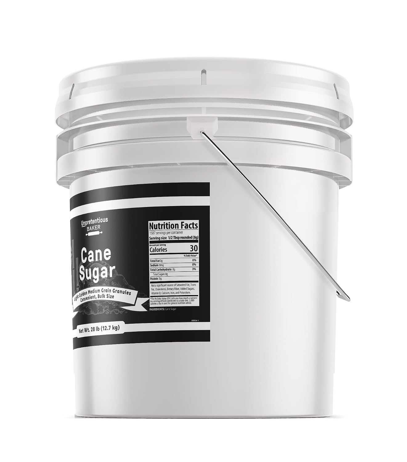 Unpretentious, Cane Sugar, 28 Lb | For cooking, baking, and pantry use