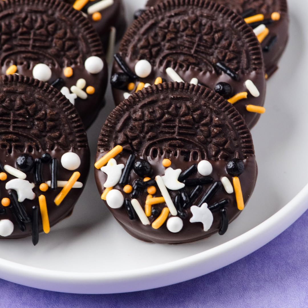 Sweets Indeed Dye Free Sprinkles for Baking, 3.6 ounces (Haunted House)