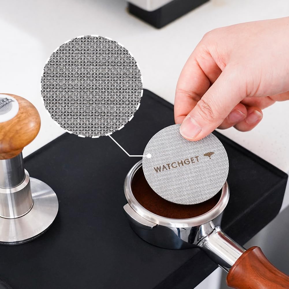 watchget 51mm Espresso Puck Screen Reusable Coffee Filter Mesh Plate